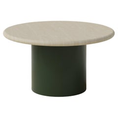 Table basse en forme de goutte d'eau, 600, frêne/vert mousse