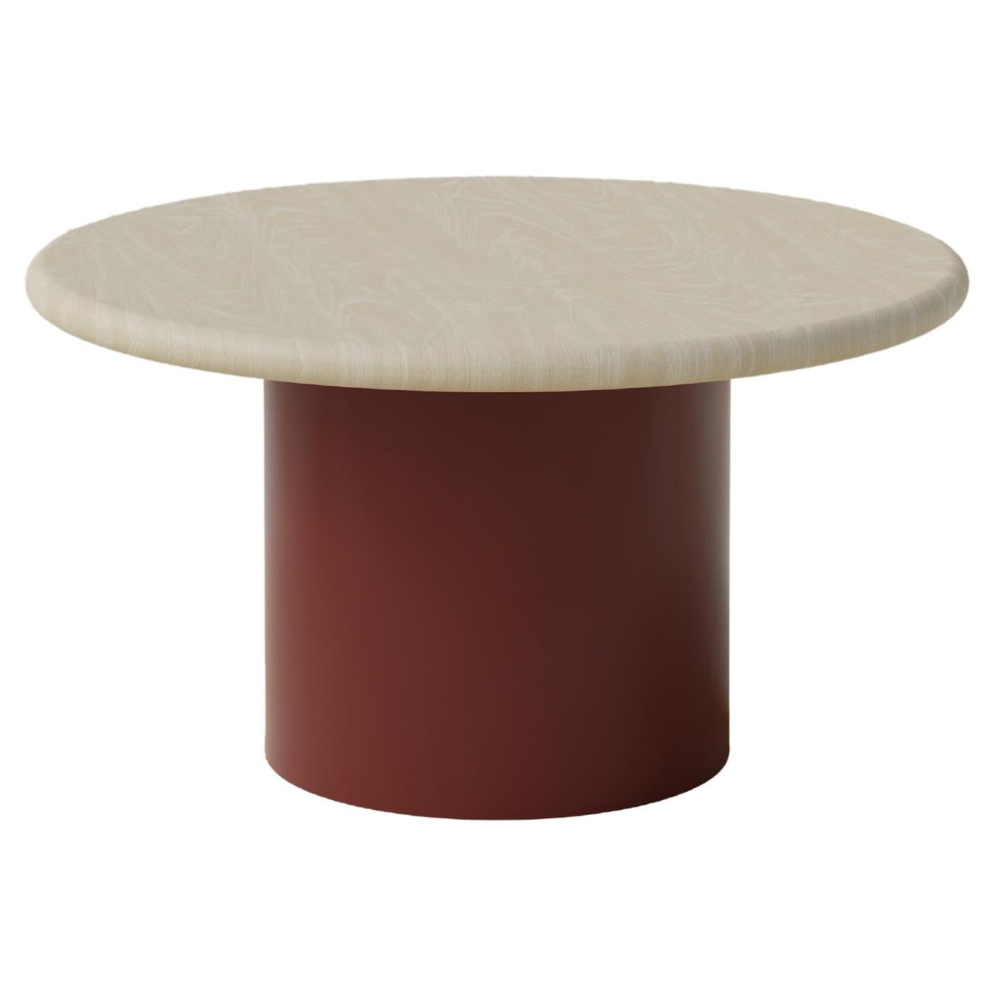 Raindrop Coffee Table, 600, Ash / Terracotta