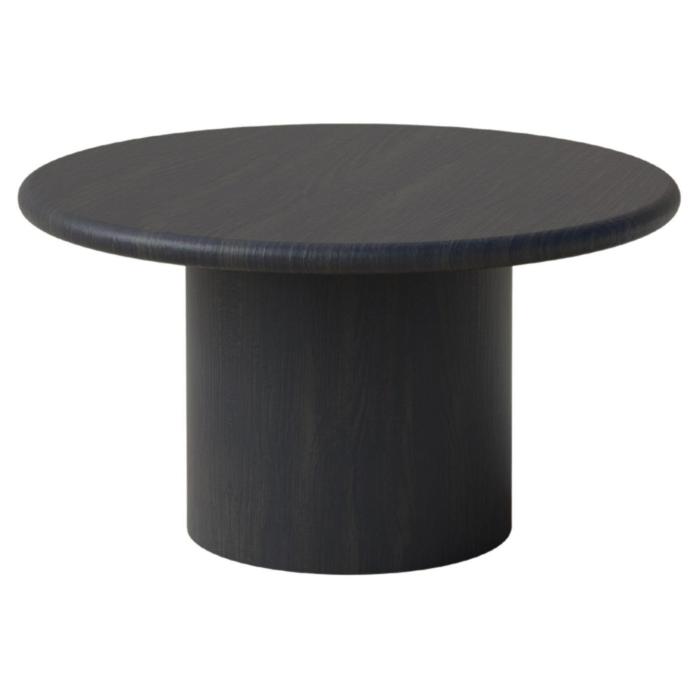 Table basse en forme de goutte d'eau, 600, chêne noir / chêne noir