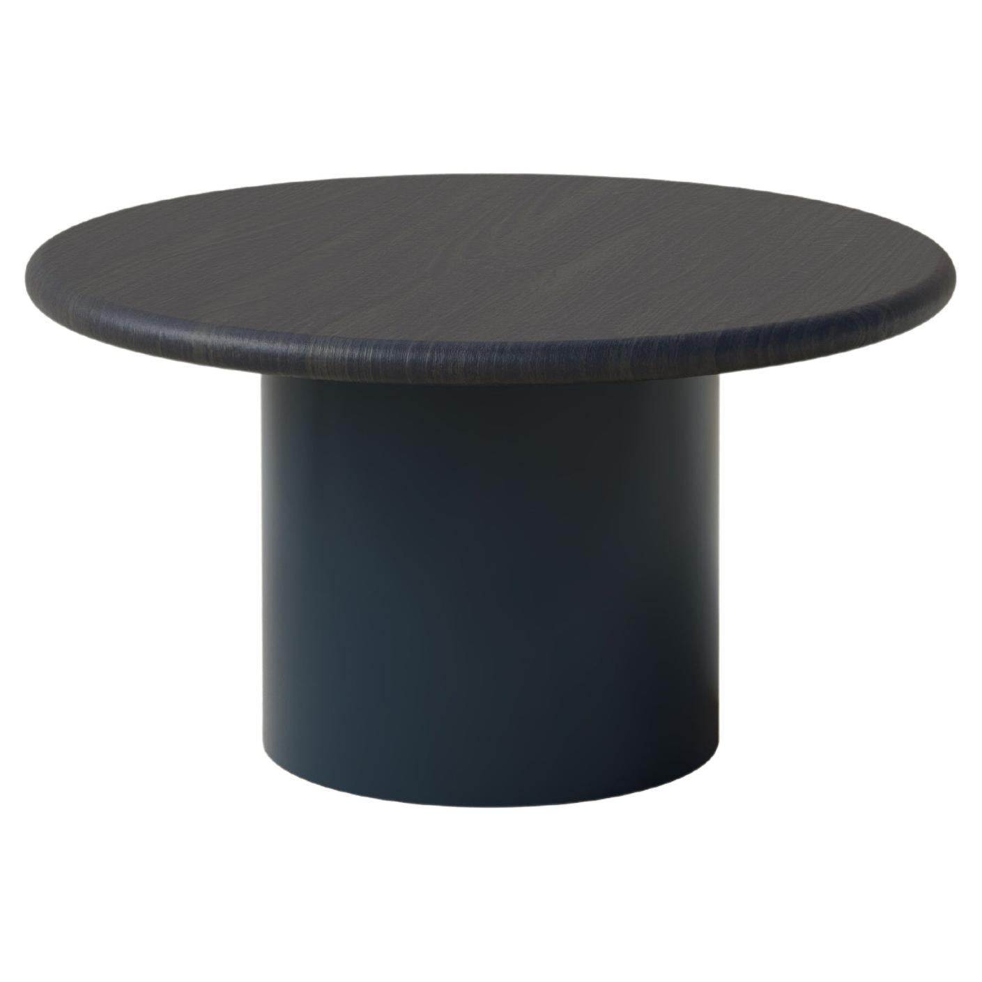 Raindrop Coffee Table, 600, Black Oak / Midnight Blue For Sale