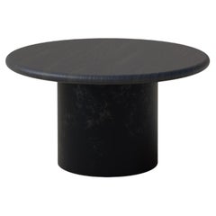 Table basse en forme de goutte d'eau, 600, chêne noir / patiné