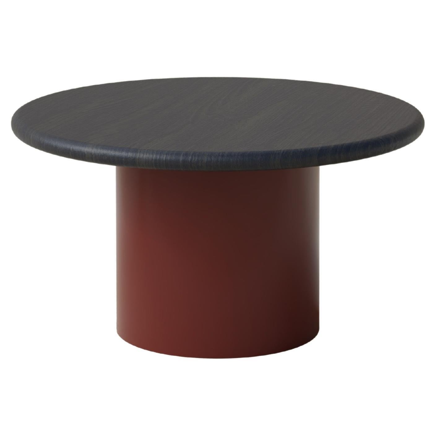 Raindrop Coffee Table, 600, Black Oak / Terracotta For Sale