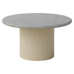 Table basse en forme de goutte d'eau, 600 cm, Microcrete / Frêne