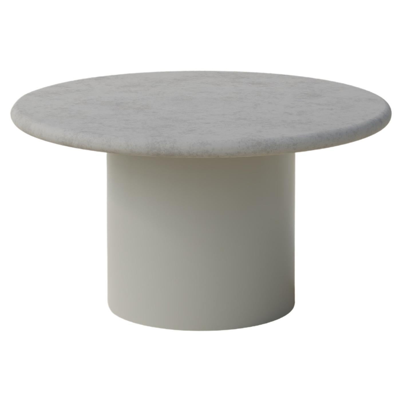 Raindrop Coffee Table, 600, Microcrete / Pebble Grey
