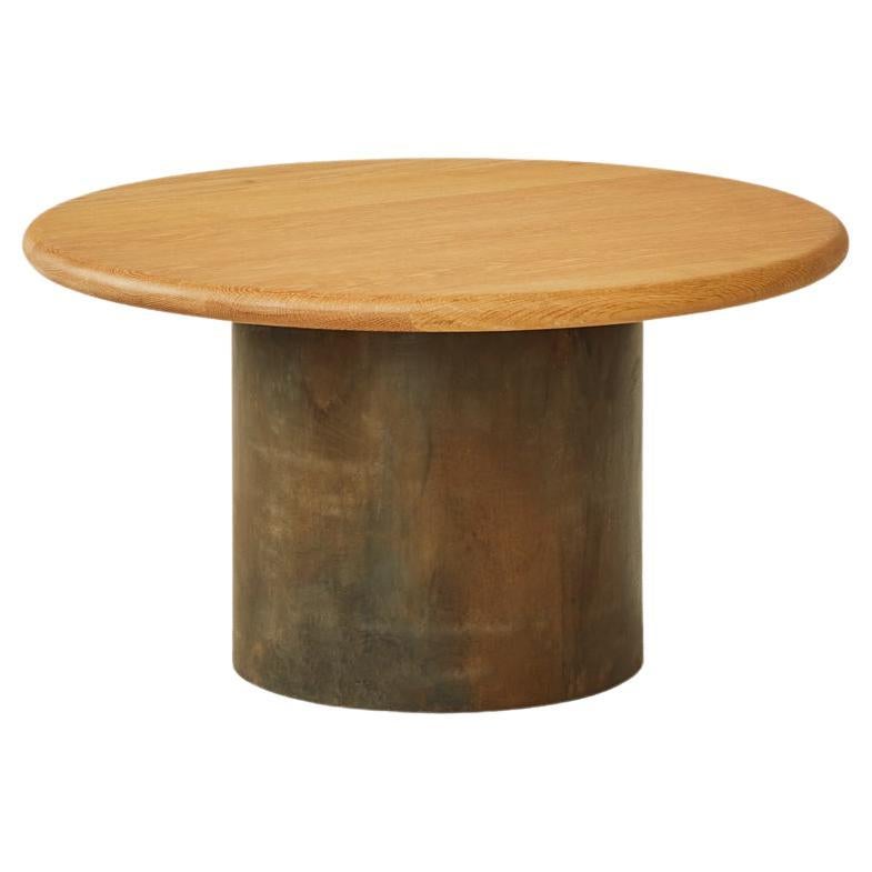 Raindrop Coffee Table, 600, Oak / Patinated For Sale