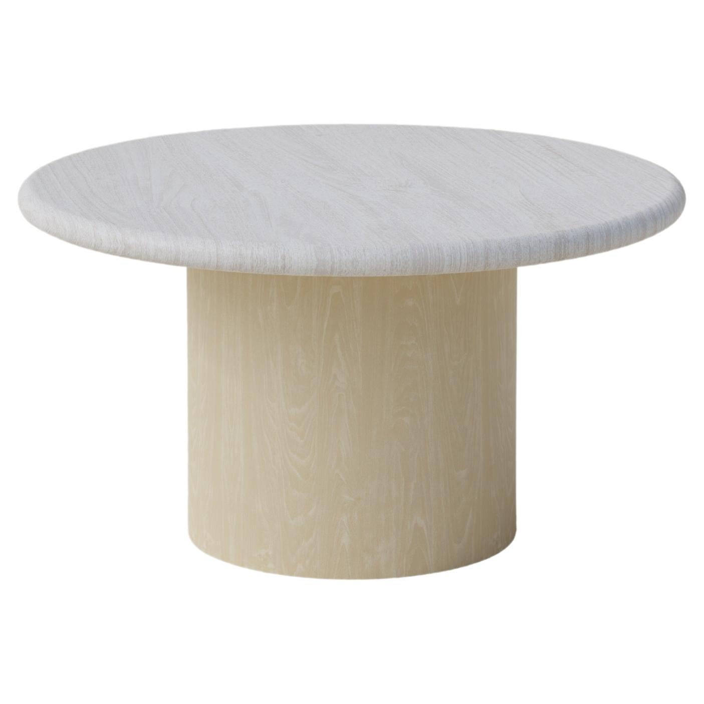 Raindrop Coffee Table, 600, White Oak / Ash