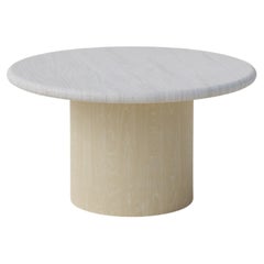 Raindrop Coffee Table, 600, White Oak / Ash