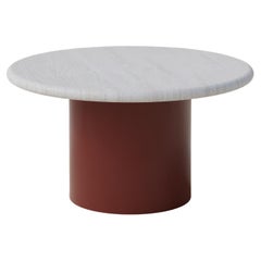 Table basse Raindrop, 600, chêne blanc / terre cuite