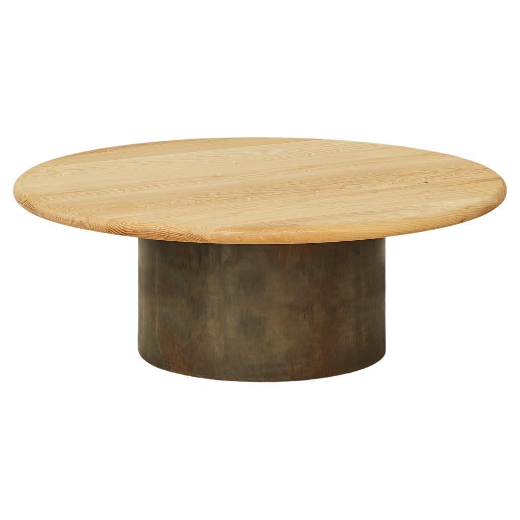 Raindrop Coffee Table, 800, Ash / Patinated For Sale