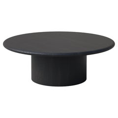 Table basse en forme de goutte d'eau, 800, chêne noir / chêne noir