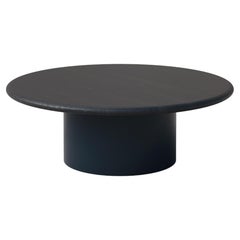 Table basse Raindrop 800, chêne noir/bleu nuit