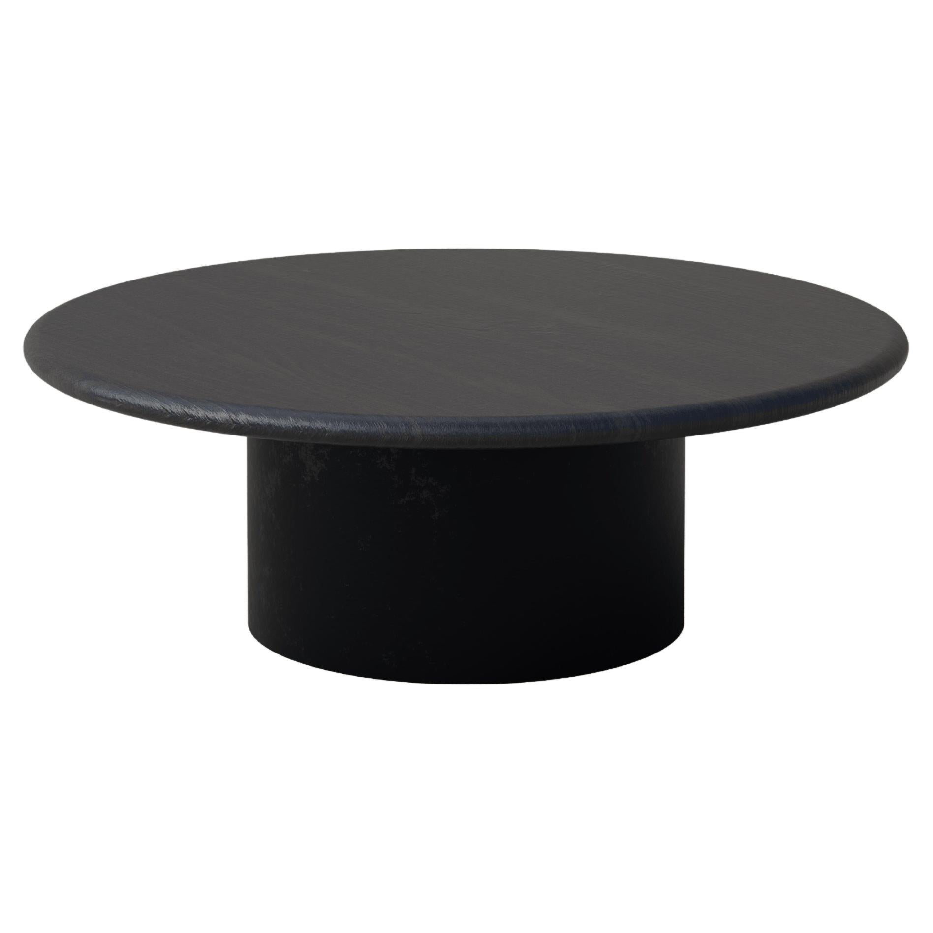 Table basse en forme de goutte d'eau, 800, chêne noir / patiné