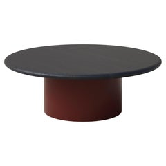 Raindrop Coffee Table, 800, Black Oak / Terracotta