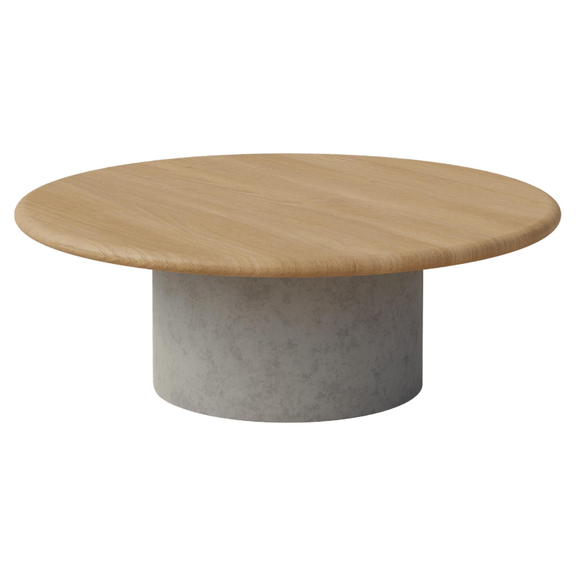 Raindrop Coffee Table, 800, Oak / Microcrete For Sale