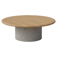 Raindrop Coffee Table, 800, Oak / Microcrete