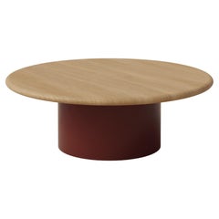 Raindrop Coffee Table, 800, Oak / Terracotta