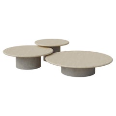 Raindrop Coffee Table Set, 600, 800, 1000, Ash / Microcrete