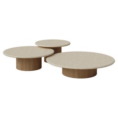 Raindrop Coffee Table Set, 600, 800, 1000, Ash / Oak