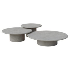Raindrop Coffee Table Set, 600, 800, 1000, Microcrete / Microcrete