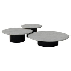 Raindrop Coffee Table Set, 600, 800, 1000, Microcrete / Patinated