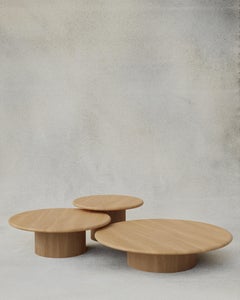 Raindrop Coffee Table Set, 600, 800, 1000, Oak / Oak