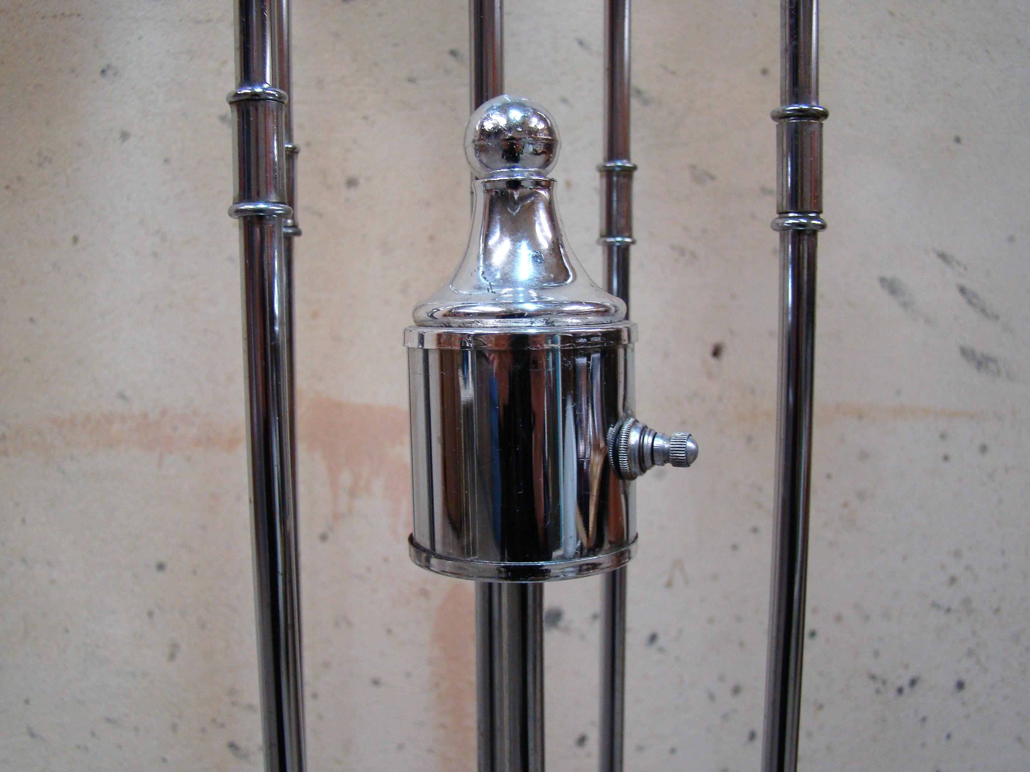 20th Century Raindrop Five-Globe 1960s Chrome Floor Lamp by Torino Lamp Co.