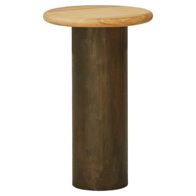 Table d'appoint en forme de goutte d'eau, 300, frêne/faïence patinée en vente