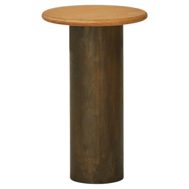 Raindrop Side Table, 300, Oak / Patinated For Sale