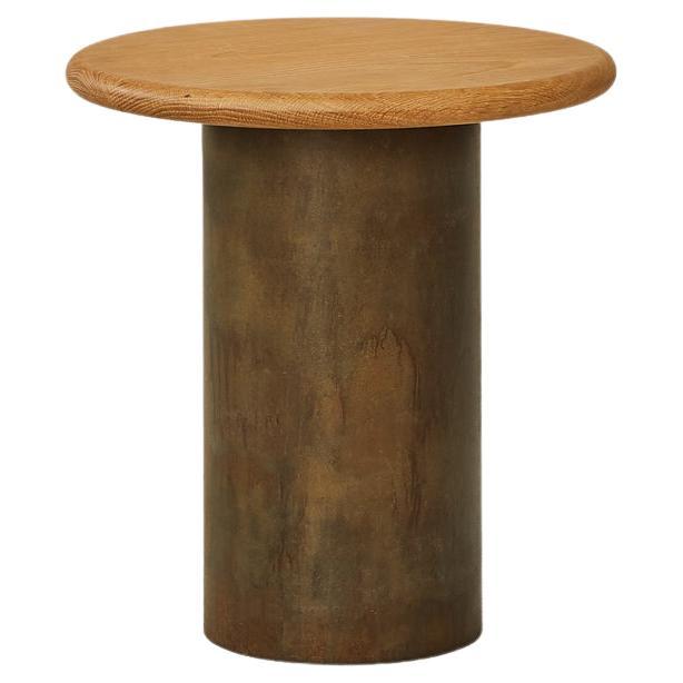 Raindrop Side Table, 400, Oak / Patinated For Sale