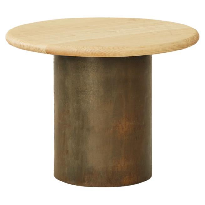 Raindrop Side Table, 500, Ash / Patinated For Sale