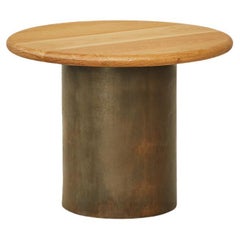 Table d'appoint en forme de goutte d'eau, 500, chêne/taille patinée 