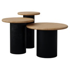 Raindrop Side Table Set, 300, 400, 500, Oak / Patinated