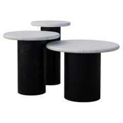 Set de tables d'appoint Raindrop, 300, 400, 500, chêne blanc / patiné