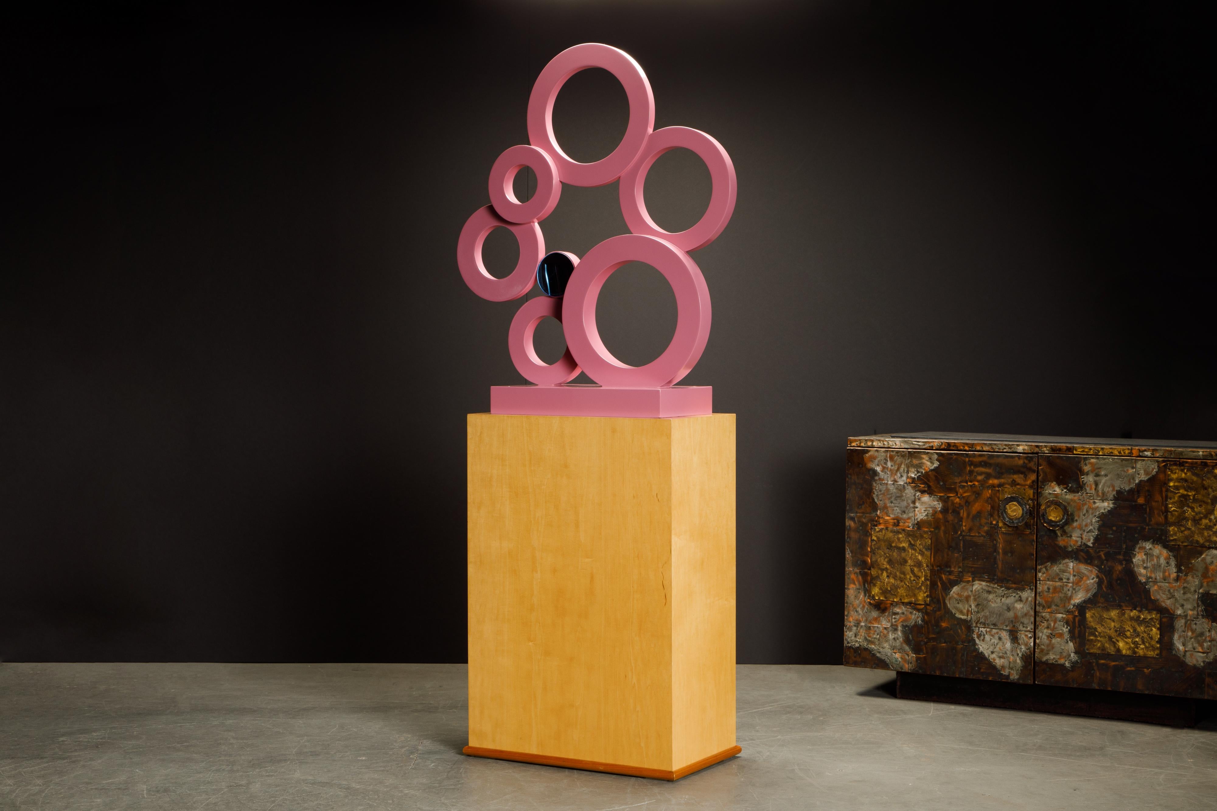 Contemporary 'Raindrops' by Stewart MacDougall, Mounted Sculpture on Birch Base, c. 2000 For Sale