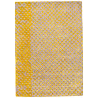 Kilim Technique Mosaïek Medium Rug in Yellow Color by Javier Tortosa ...
