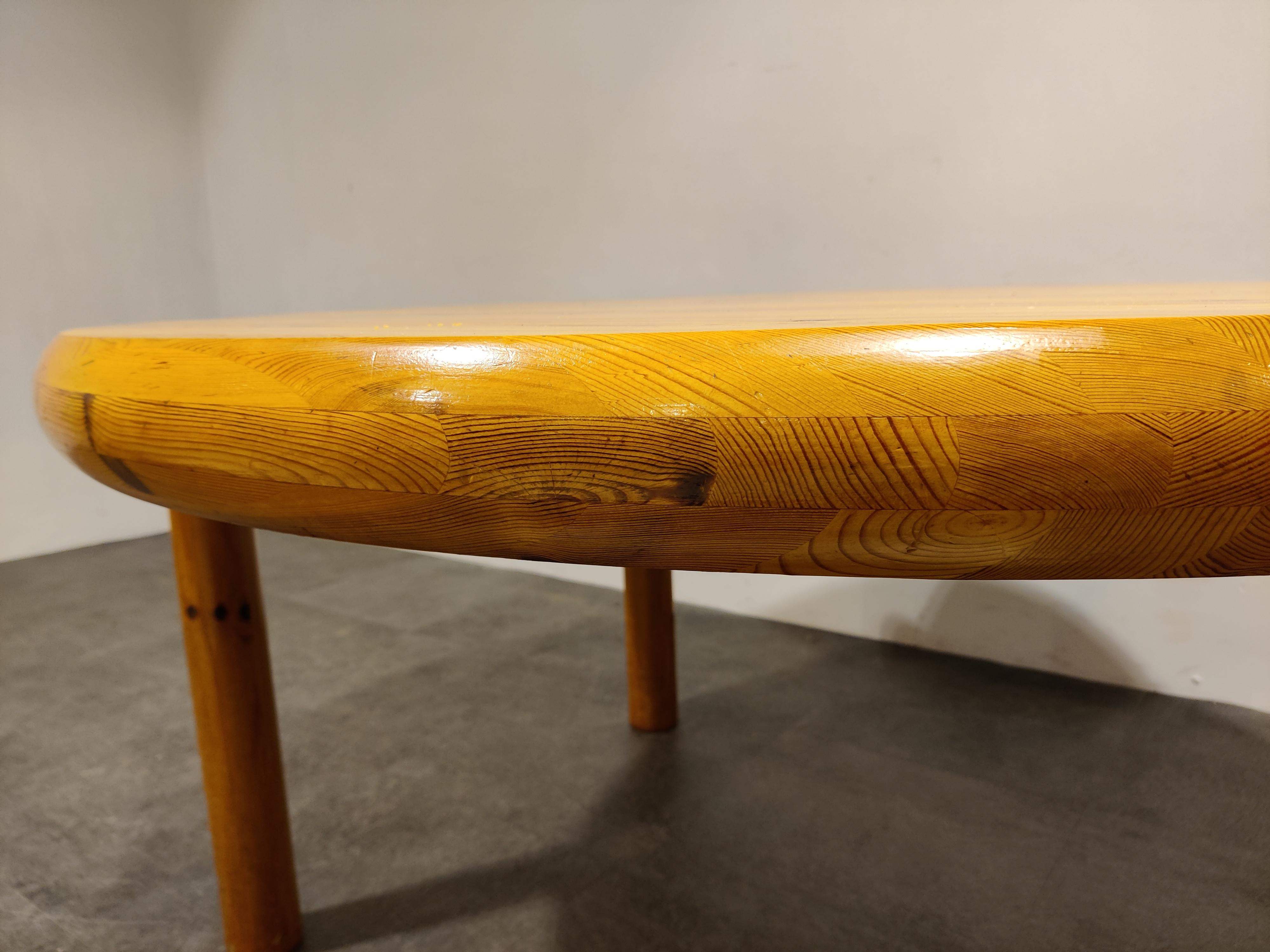 Rainer Daumilier Pine Wood Extendable Dining Table, 1970s In Good Condition In HEVERLEE, BE