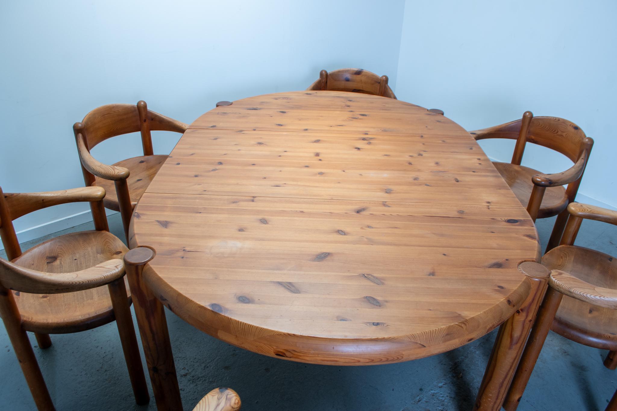 Rainer Daumille dining room set with extending table and 6x armchairs 7