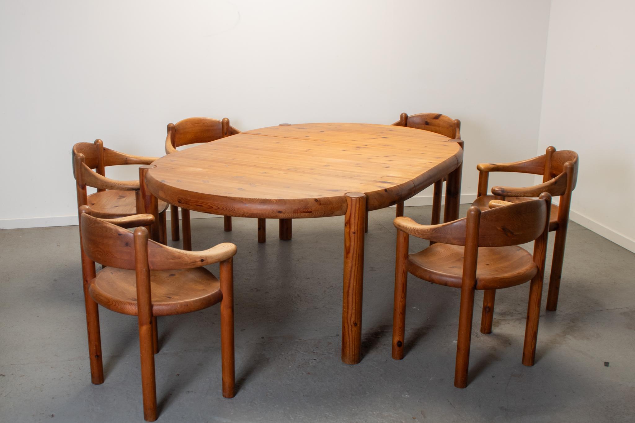 Rainer Daumille dining room set with extending table and 6x armchairs 8