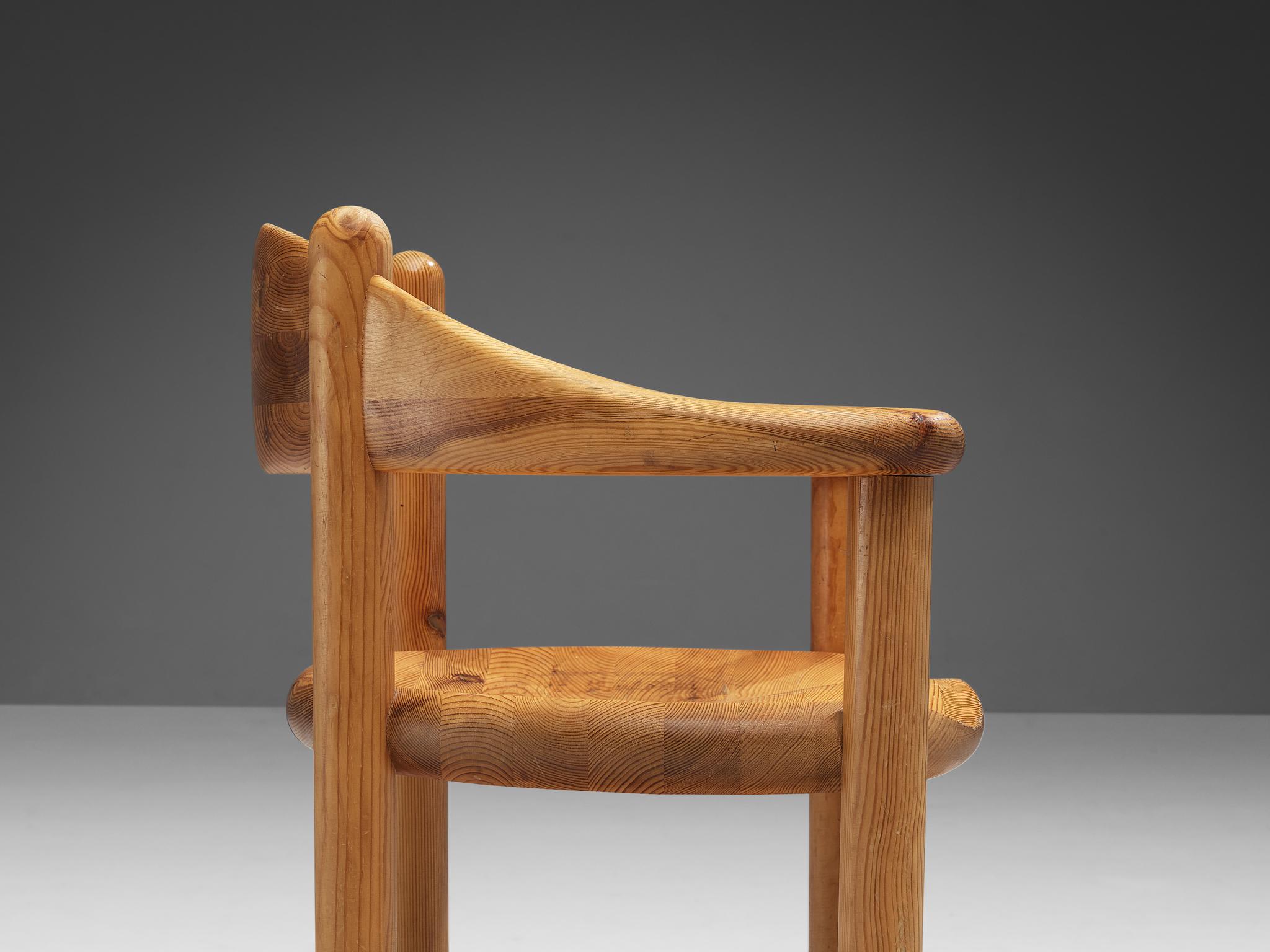 Scandinavian Modern Rainer Daumiller Armchair in Solid Pine
