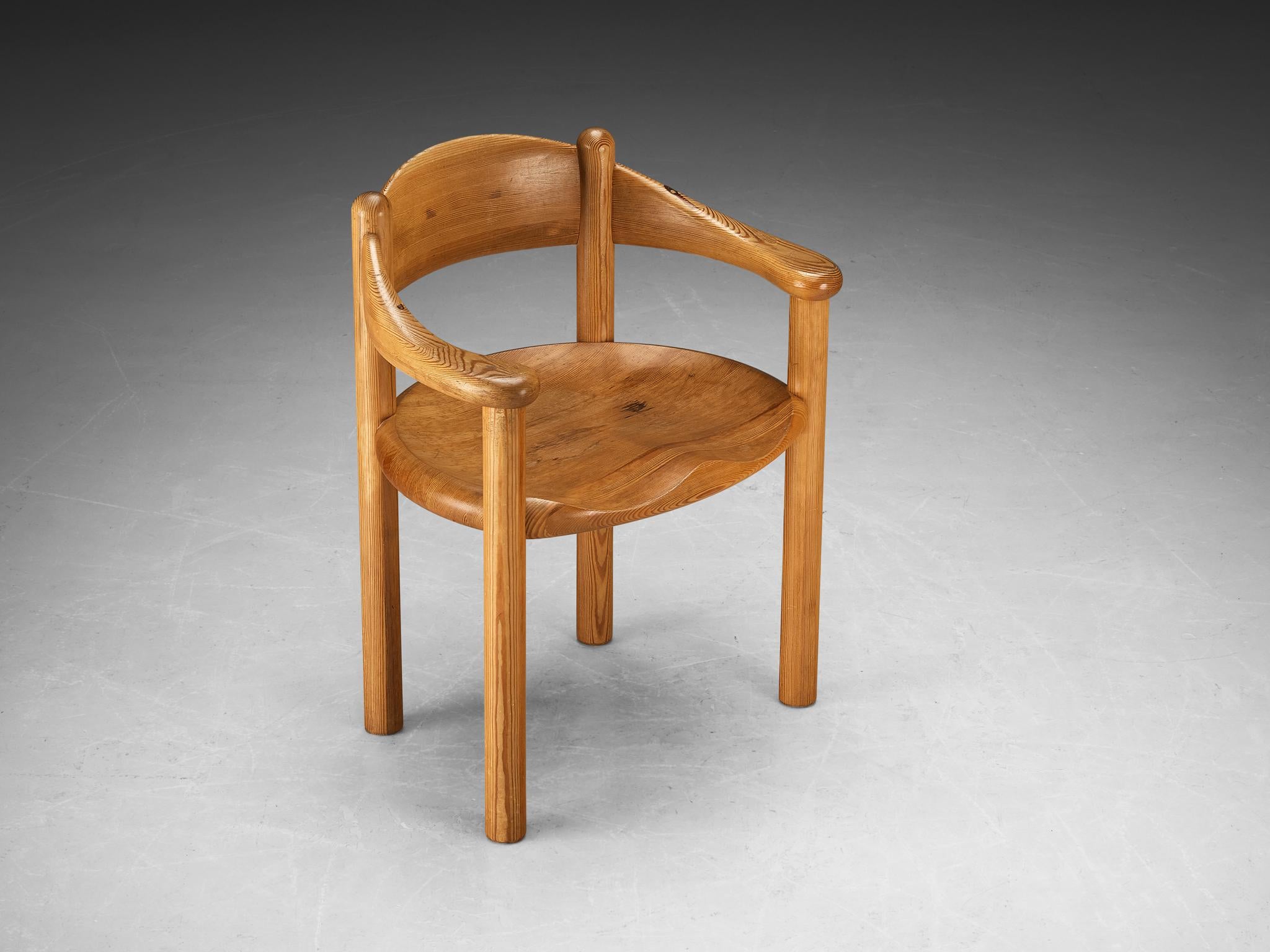 Late 20th Century Rainer Daumiller Armchair in Solid Pine 