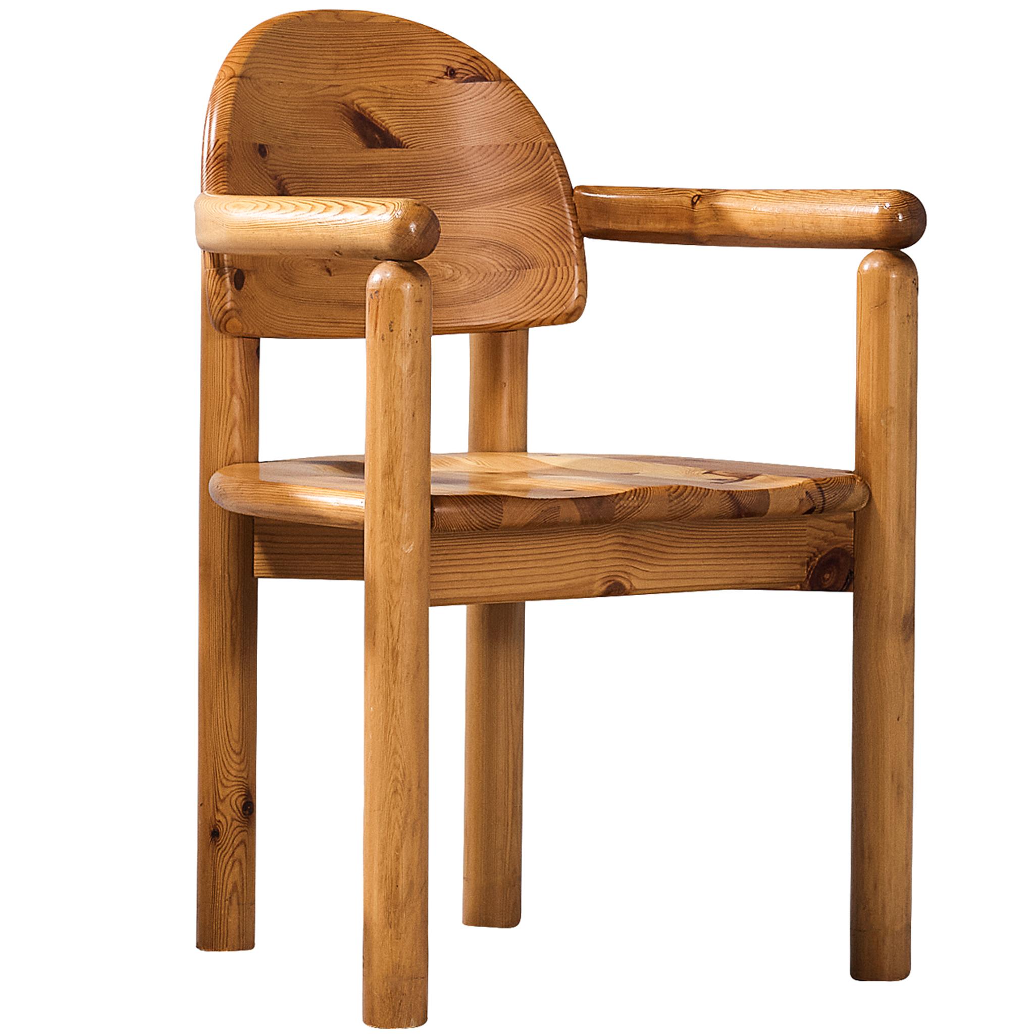 Fauteuil Rainer Daumiller en pin massif 