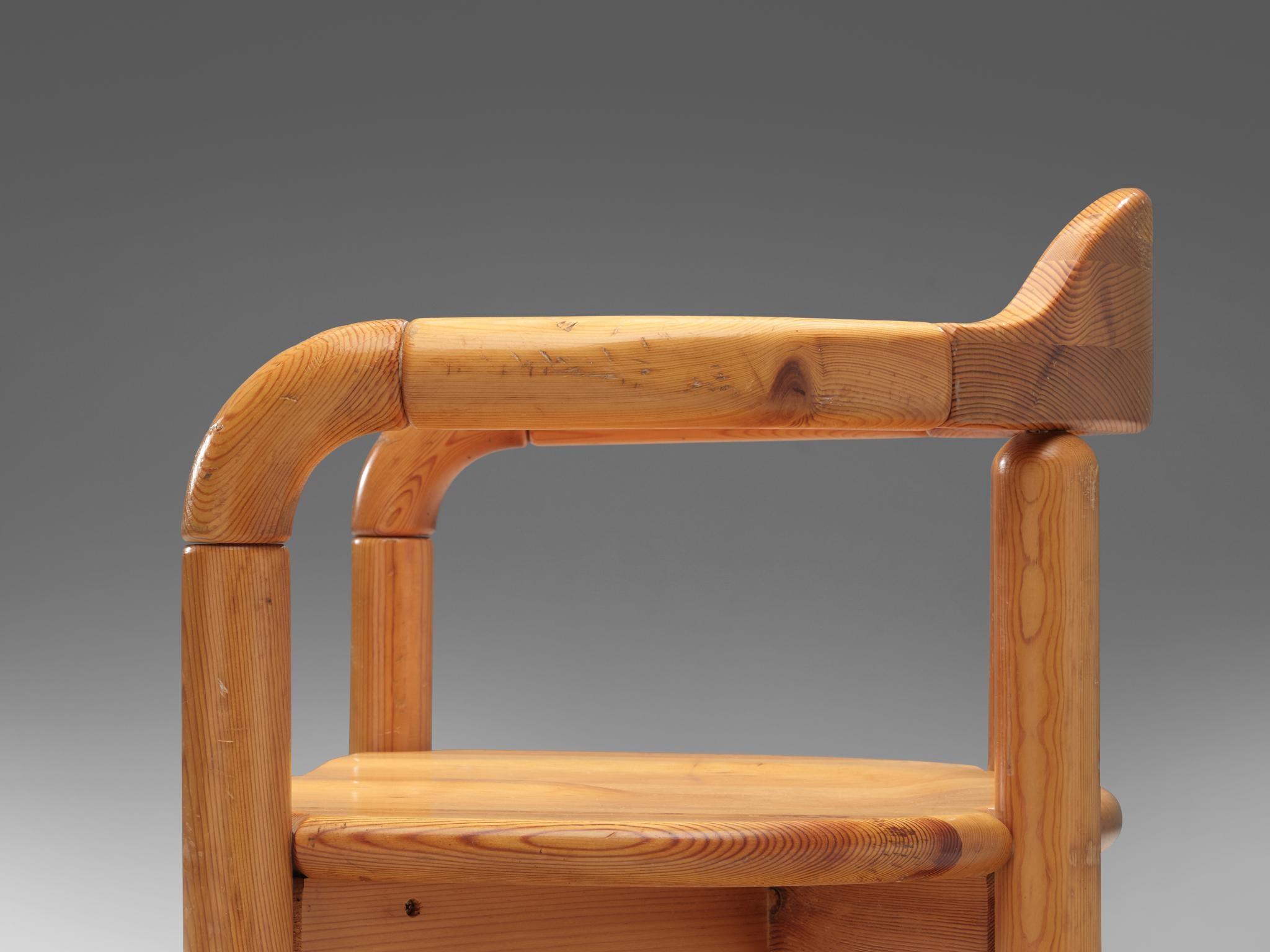 Rainer Daumiller Set of Six Armchairs in Solid Pine In Good Condition For Sale In Waalwijk, NL