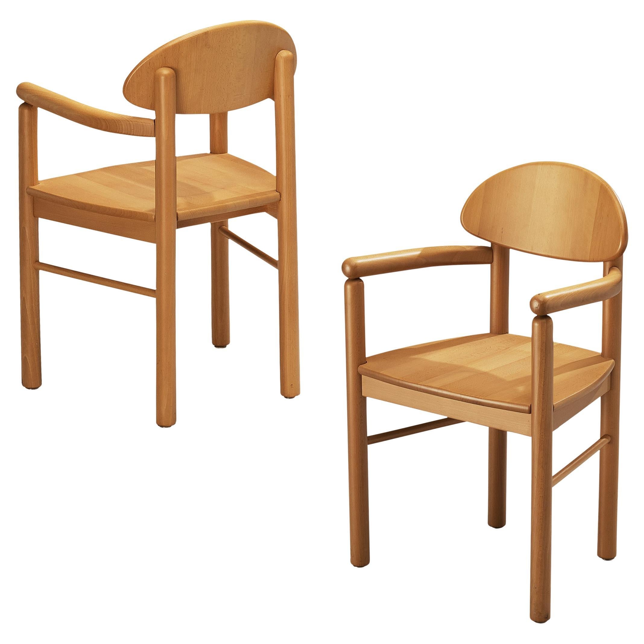Rainer Daumiller Armchairs in Solid Pine  For Sale