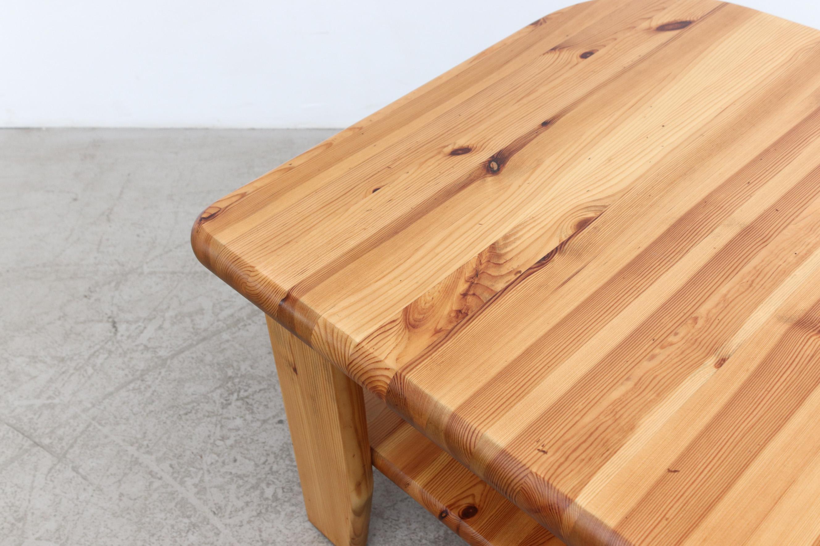 Rainer Daumiller Attributed Asymmetric Leaf Like Natural Pine Side or End Table For Sale 4
