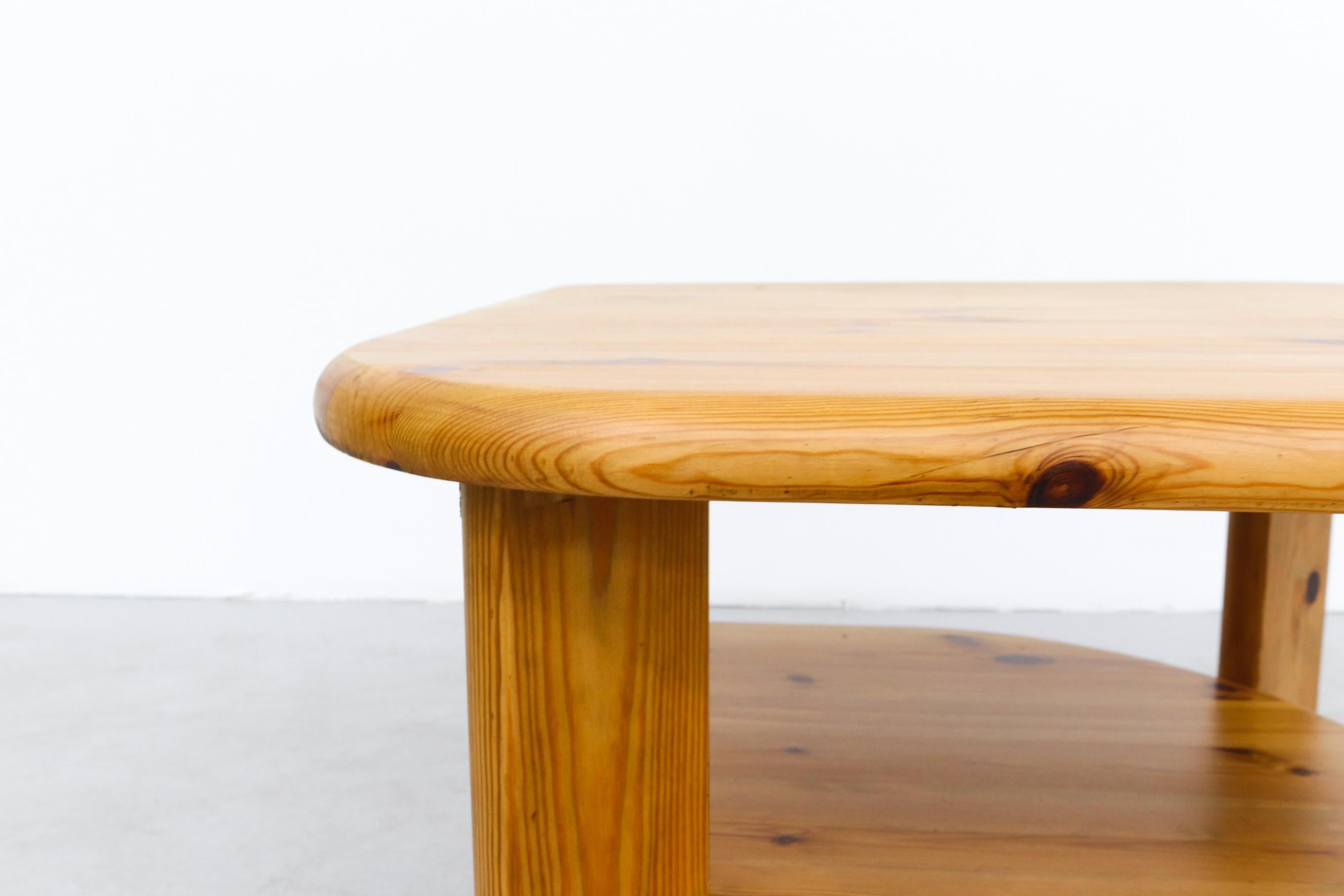 Rainer Daumiller 'Attr' Asymmetric Leaf like Natural Pine Side Table For Sale 6