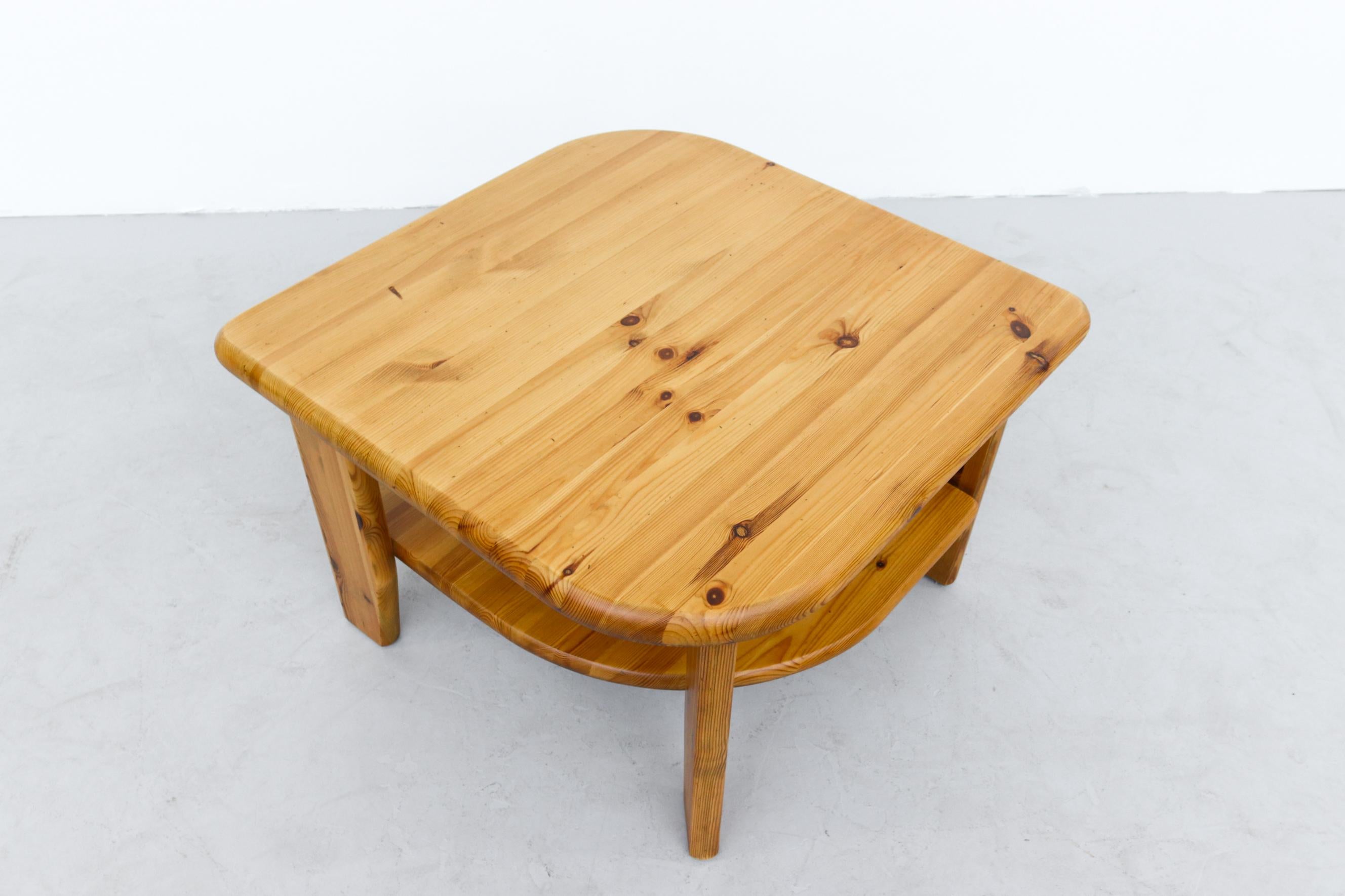 Rainer Daumiller 'Attr' Asymmetric Leaf like Natural Pine Side Table For Sale 3
