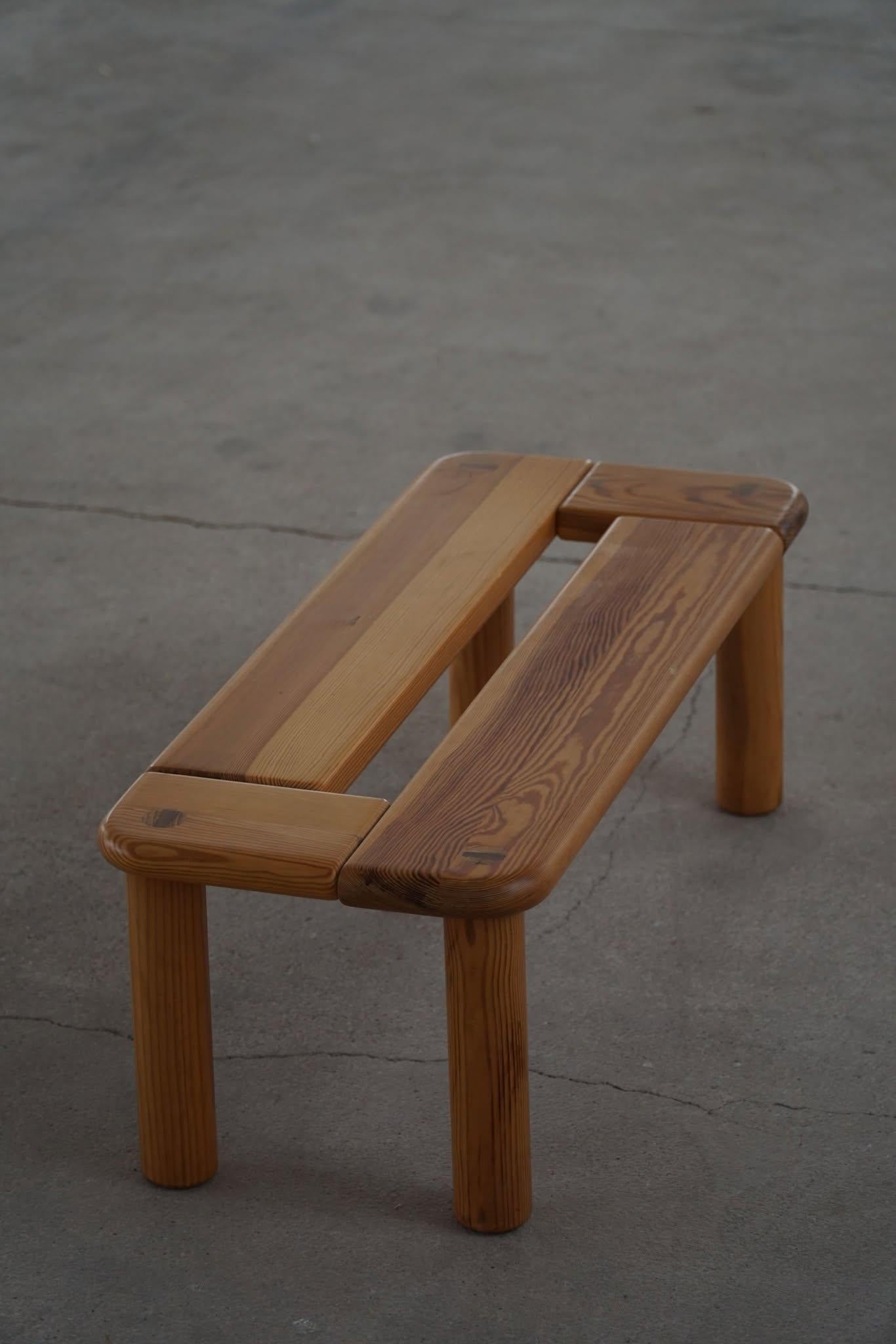 Danois Rainer Daumiller, Banc en pin, Danish Modern, The Moderns Savværk, 1970 en vente