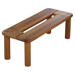Rainer Daumiller, Bench in Pine, Danish Modern, Hirtshals Savværk, 1970s