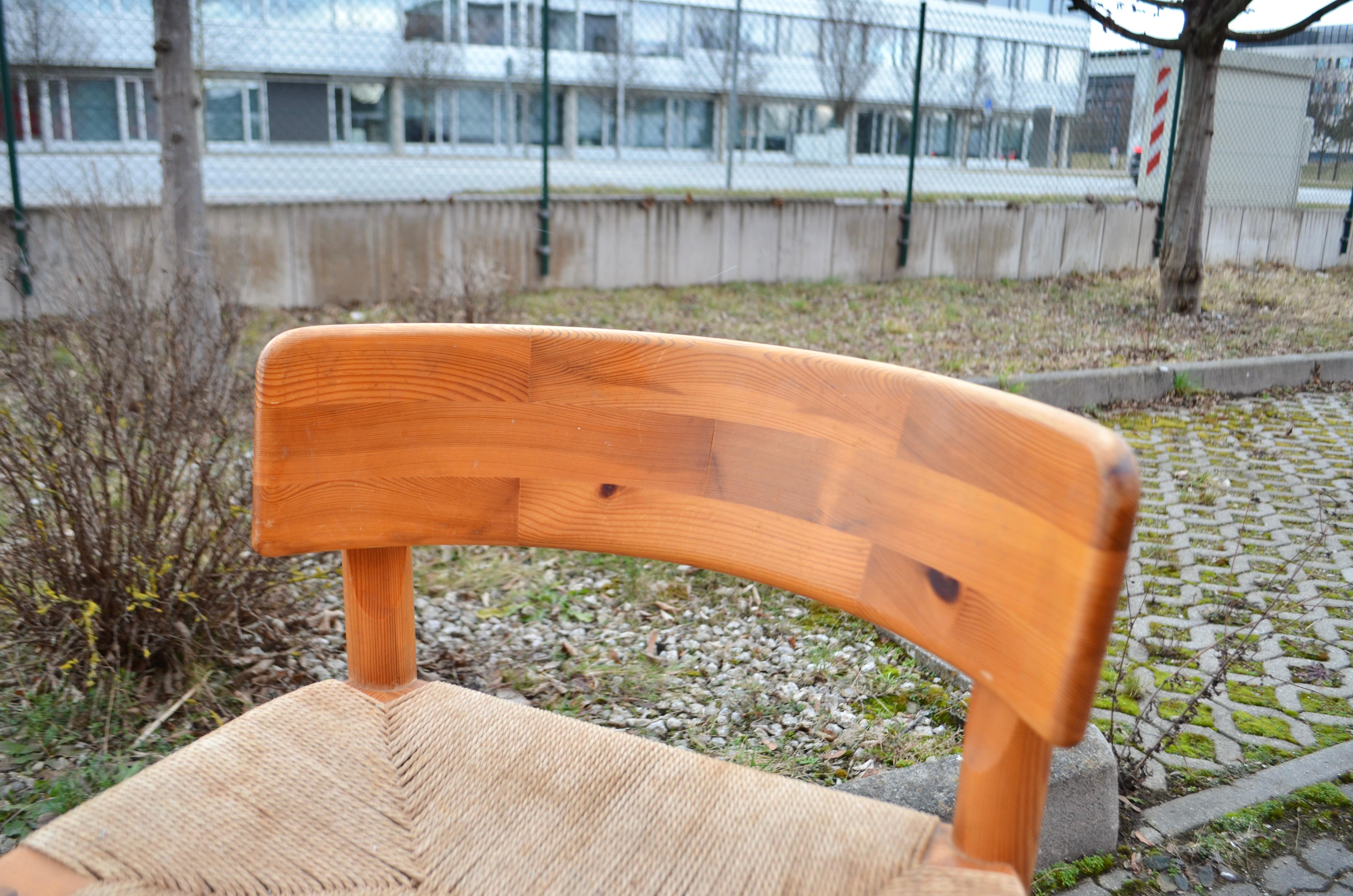 Rainer Daumiller Danish Papercord Bar Stool Chair Scandinavian Pine Set of 3 8
