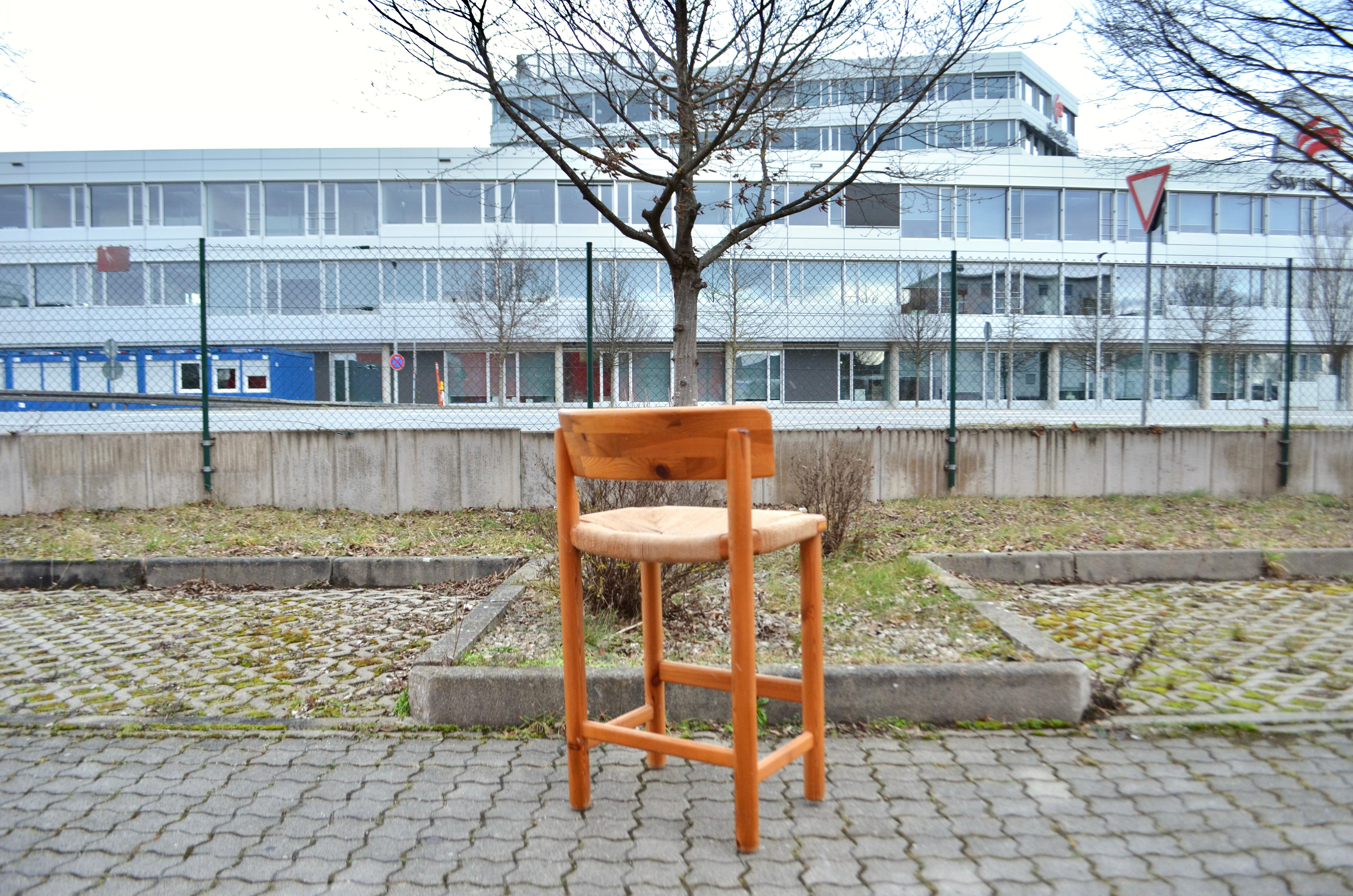 Rainer Daumiller Danish Papercord Bar Stool Chair Scandinavian Pine Set of 3 13